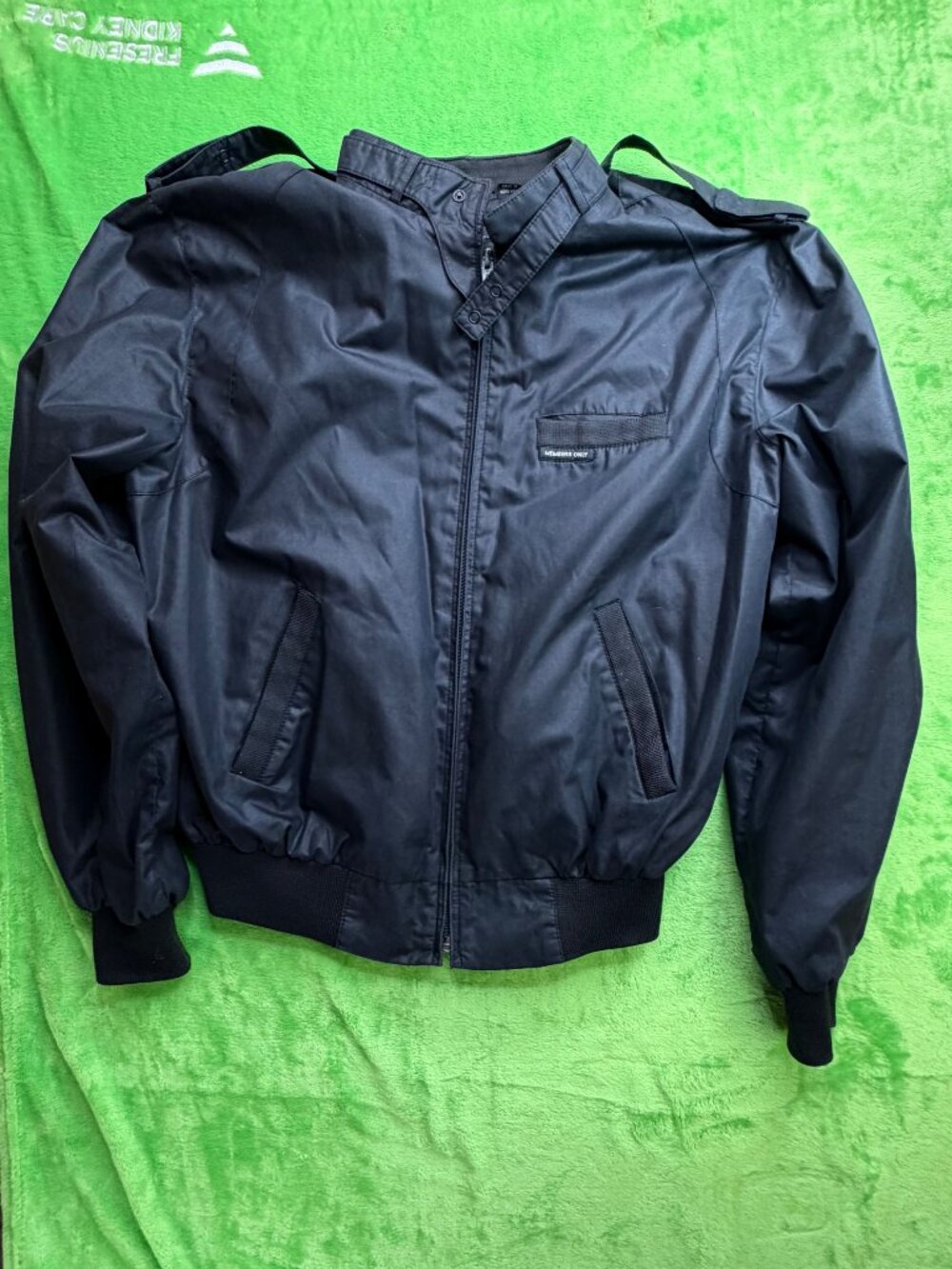Vtg 80s Members Only Racer Jacket Mens Sz 40 Black by Europe Craft